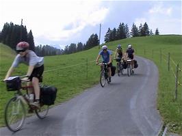 The long descent commences at Saanenmöser